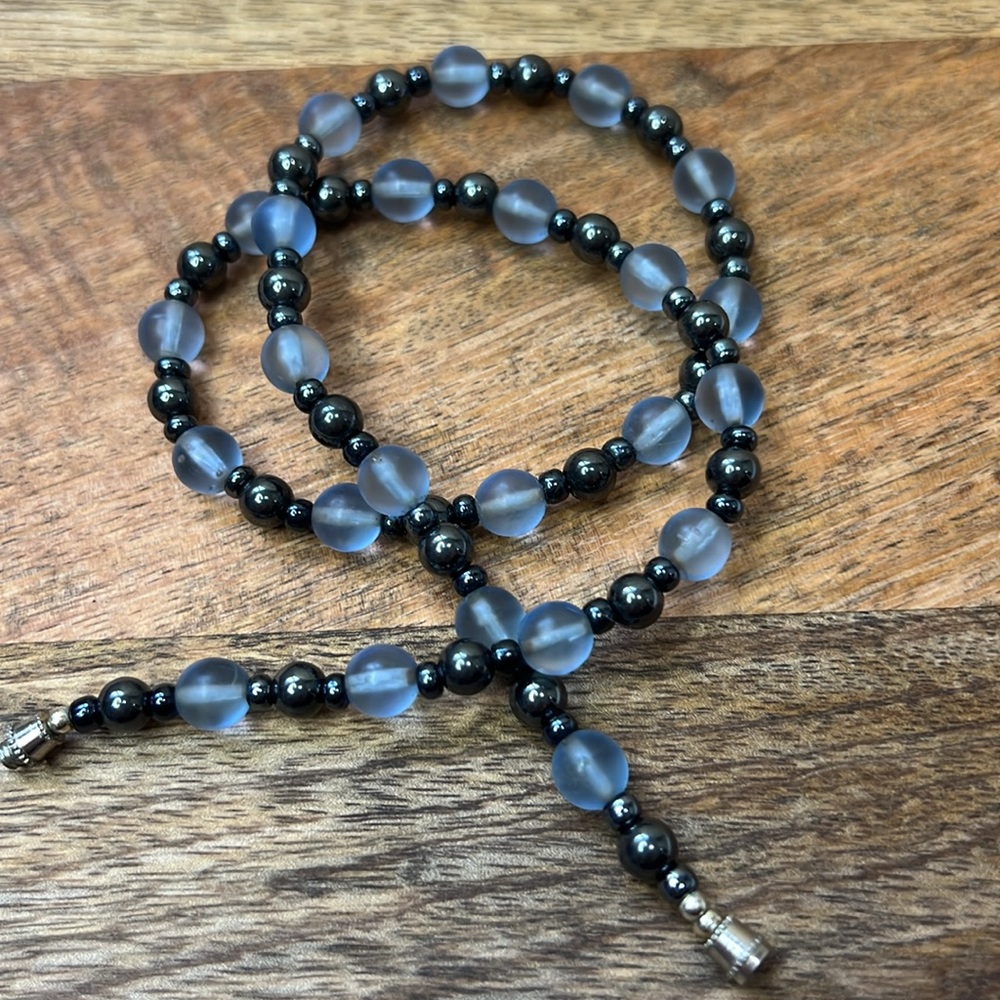 Glass beaded necklace